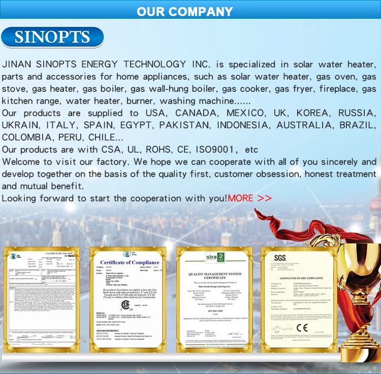 Sinopts Replace Hht, Majestic, Monessen, Temco Kitchen Ods Pilot Burner